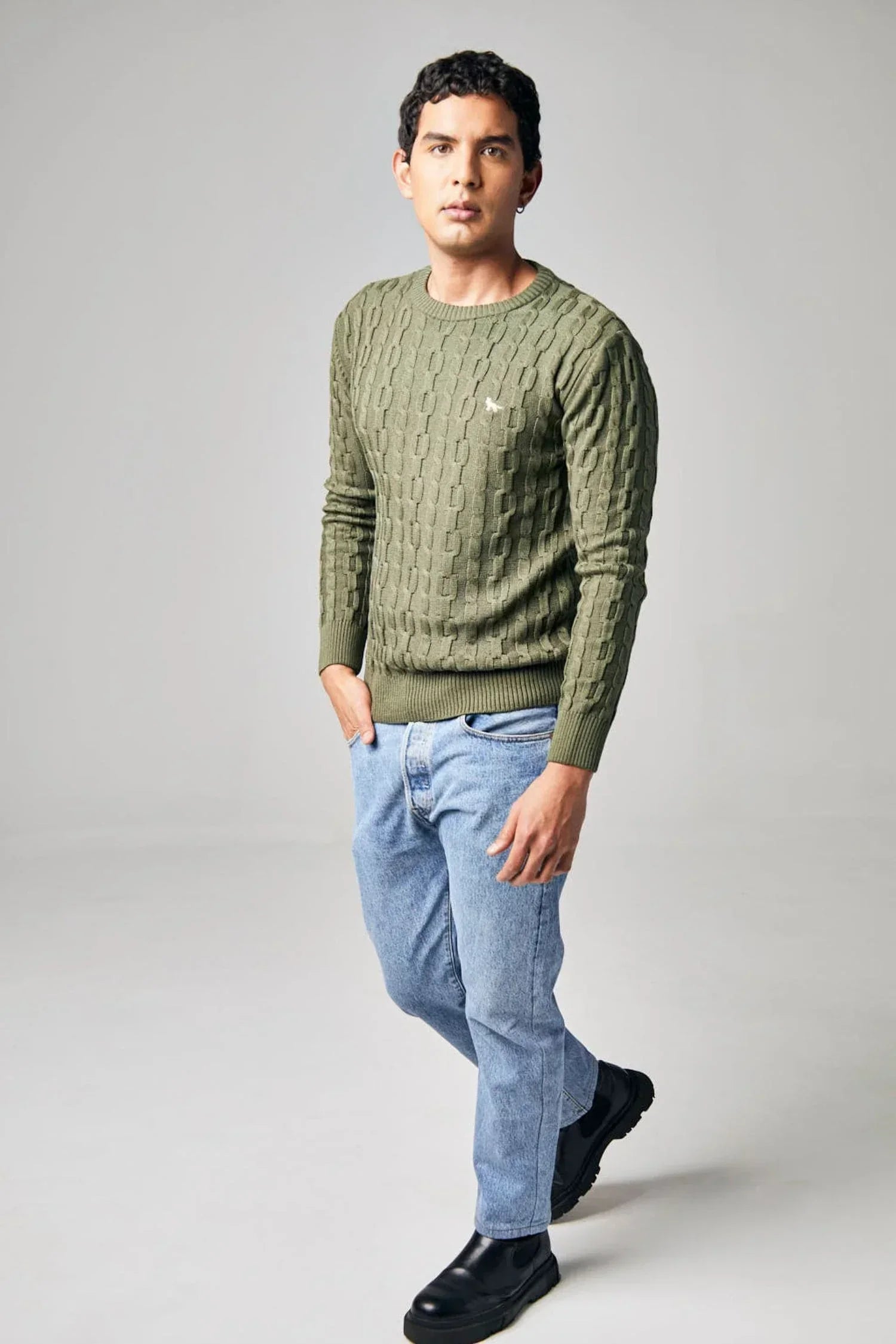 Suéter Cogua en hilado Turín trenzado – Hombre